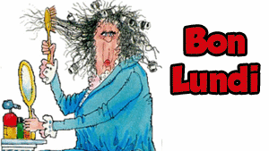 Gif animé Bon lundi toilette